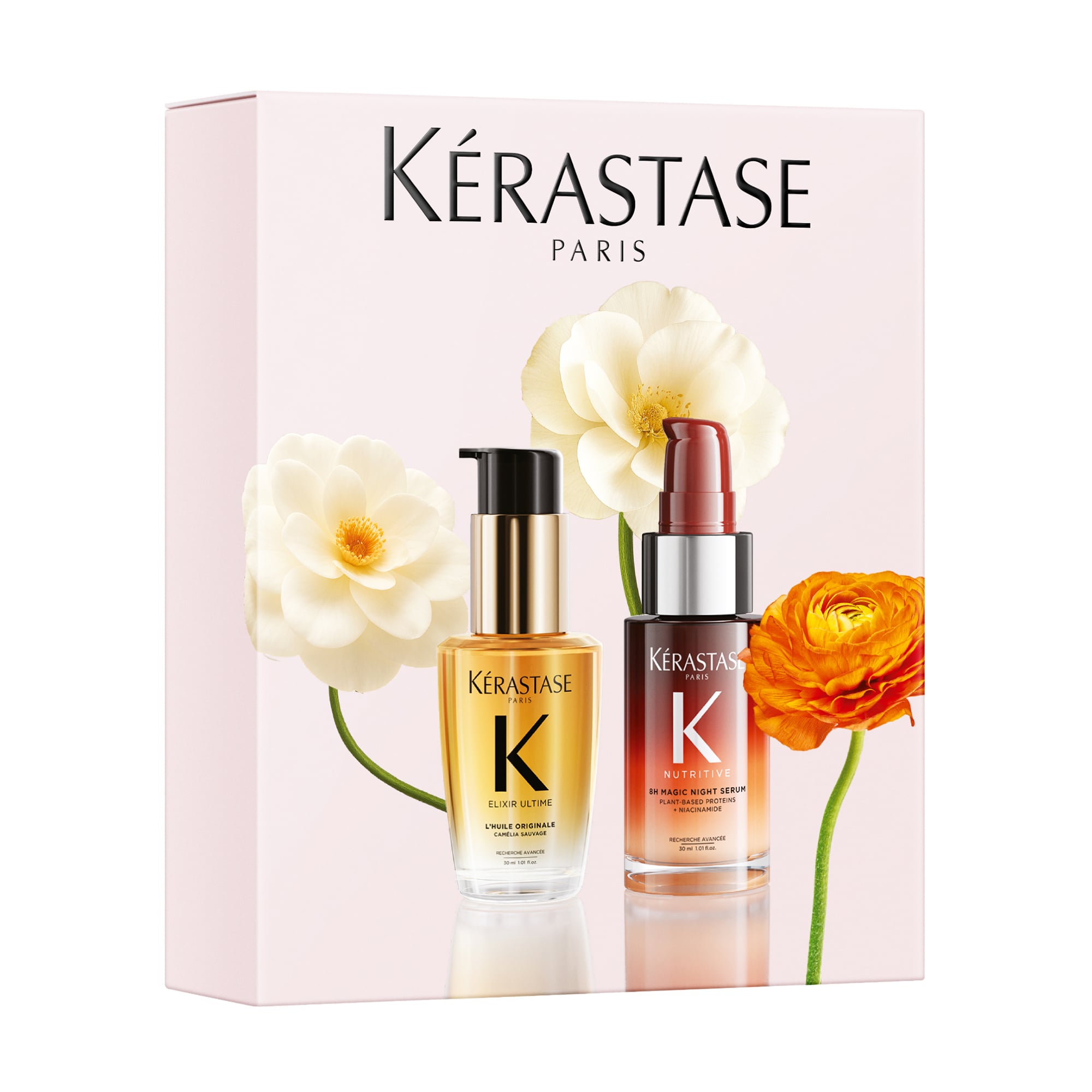 Набір для волосся Kerastase Mini Iconics (олія, 30 мл + сироватка, 30 мл)
